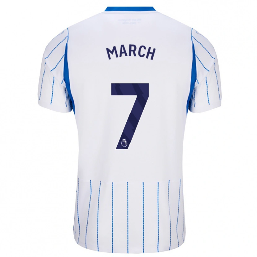 Danxen Hombre Camiseta Solly March #7 Azuldodger Blanco 2ª Equipación 2026/27 La Camisa