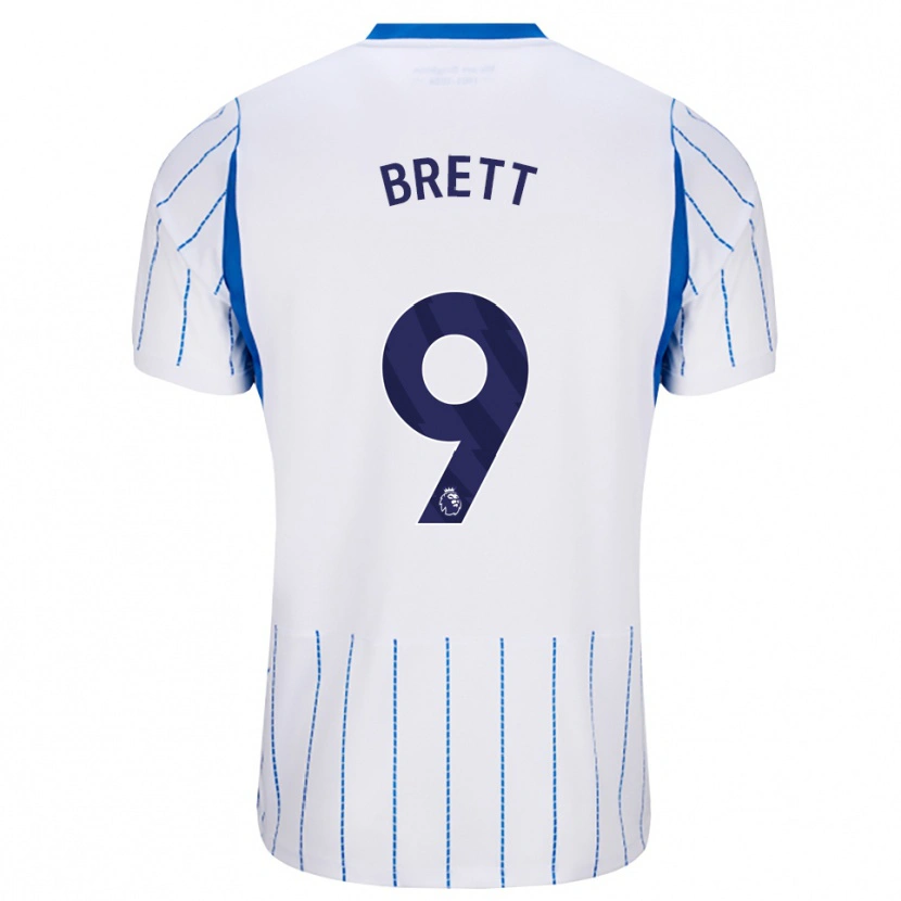 Danxen Hombre Camiseta Adam Brett #9 Azuldodger Blanco 2ª Equipación 2026/27 La Camisa