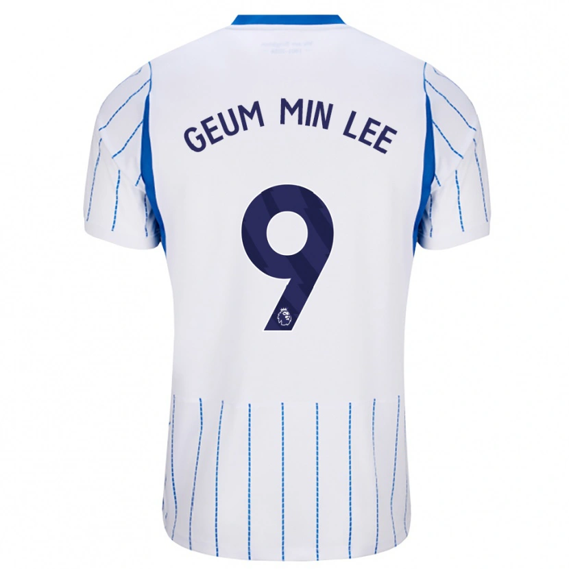 Danxen Hombre Camiseta Lee Geum-Min #9 Azuldodger Blanco 2ª Equipación 2026/27 La Camisa