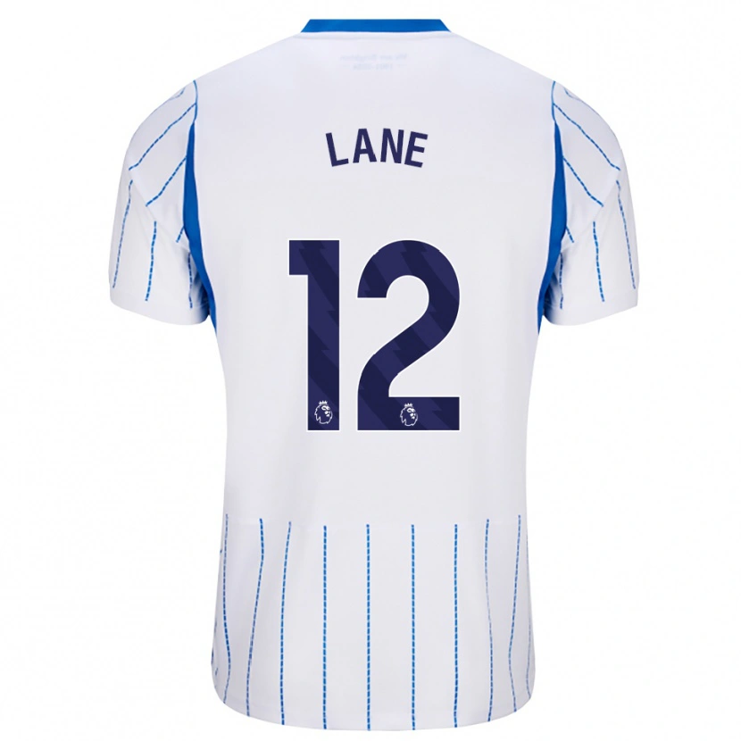 Danxen Hombre Camiseta Darius Lane #12 Azuldodger Blanco 2ª Equipación 2026/27 La Camisa