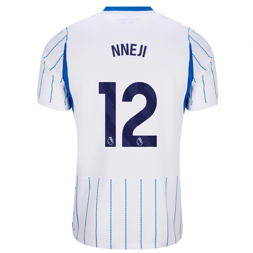 Danxen Hombre Camiseta Daniel Nneji #12 Azuldodger Blanco 2ª Equipación 2026/27 La Camisa
