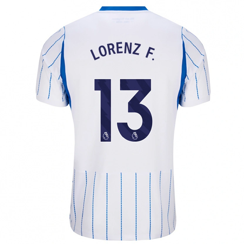 Danxen Hombre Camiseta Lorenz Ferdinand #13 Azuldodger Blanco 2ª Equipación 2026/27 La Camisa