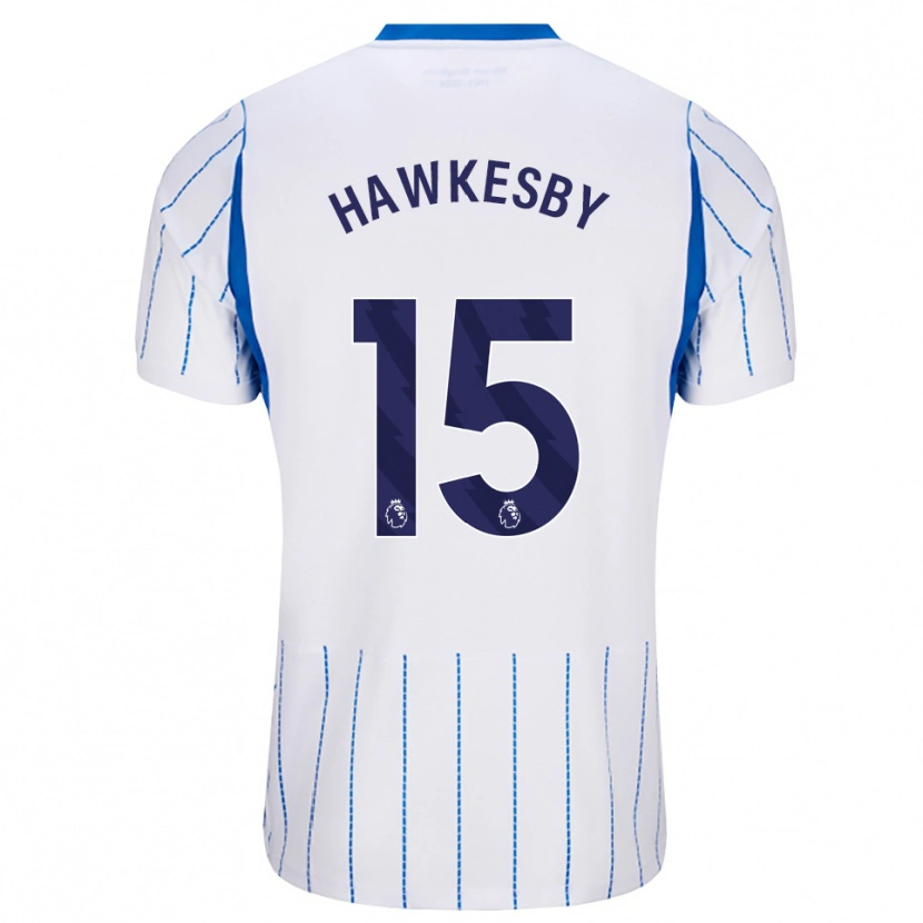 Danxen Hombre Camiseta Mackenzie Hawkesby #15 Azuldodger Blanco 2ª Equipación 2026/27 La Camisa