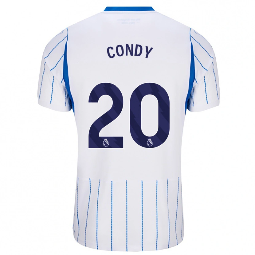 Danxen Hombre Camiseta Chris Condy #20 Azuldodger Blanco 2ª Equipación 2026/27 La Camisa