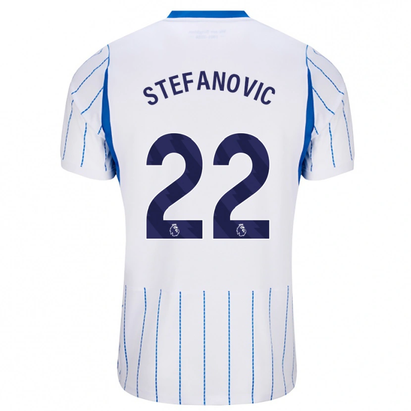 Danxen Hombre Camiseta Dejana Stefanović #22 Azuldodger Blanco 2ª Equipación 2026/27 La Camisa