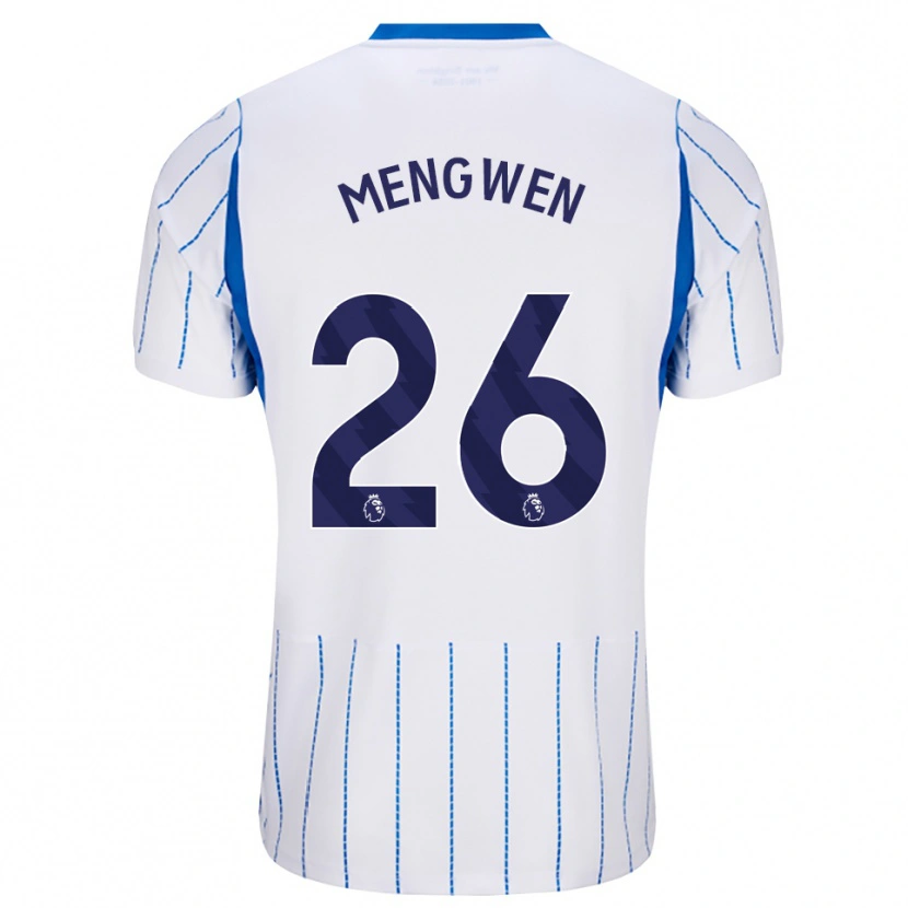 Danxen Hombre Camiseta Li Mengwen #26 Azuldodger Blanco 2ª Equipación 2026/27 La Camisa