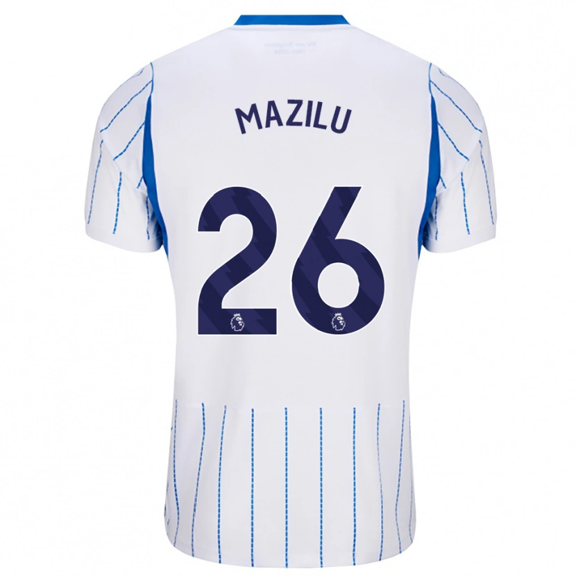 Danxen Hombre Camiseta Adrian Mazilu #26 Azuldodger Blanco 2ª Equipación 2026/27 La Camisa