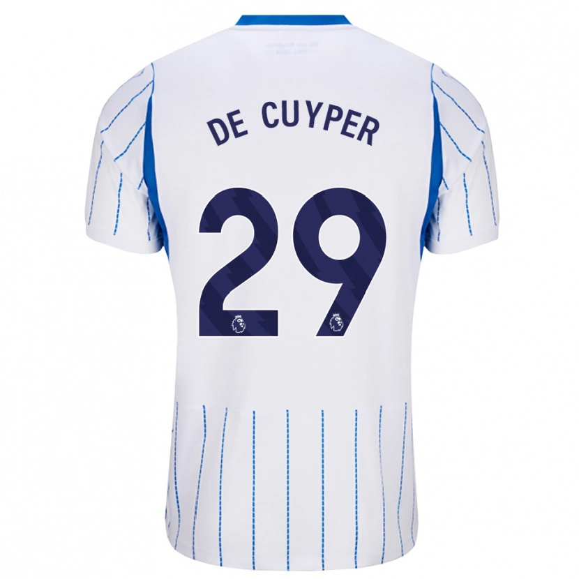 Danxen Hombre Camiseta Maxim De Cuyper #29 Azuldodger Blanco 2ª Equipación 2026/27 La Camisa