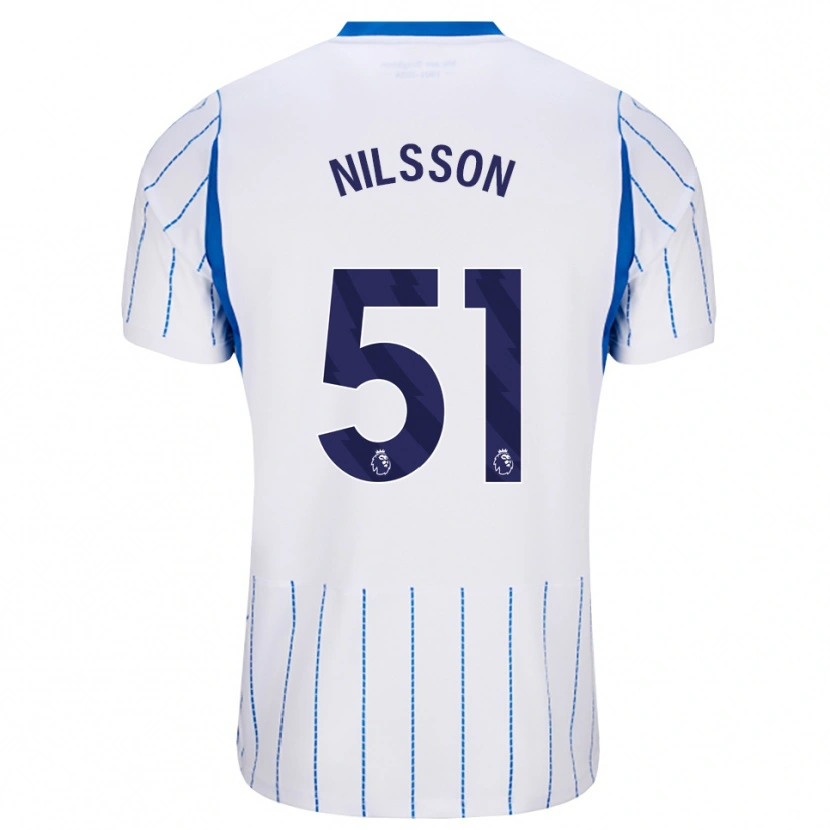 Danxen Hombre Camiseta Casper Nilsson #51 Azuldodger Blanco 2ª Equipación 2026/27 La Camisa
