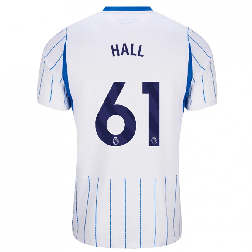 Danxen Hombre Camiseta Steven Hall #61 Azuldodger Blanco 2ª Equipación 2026/27 La Camisa