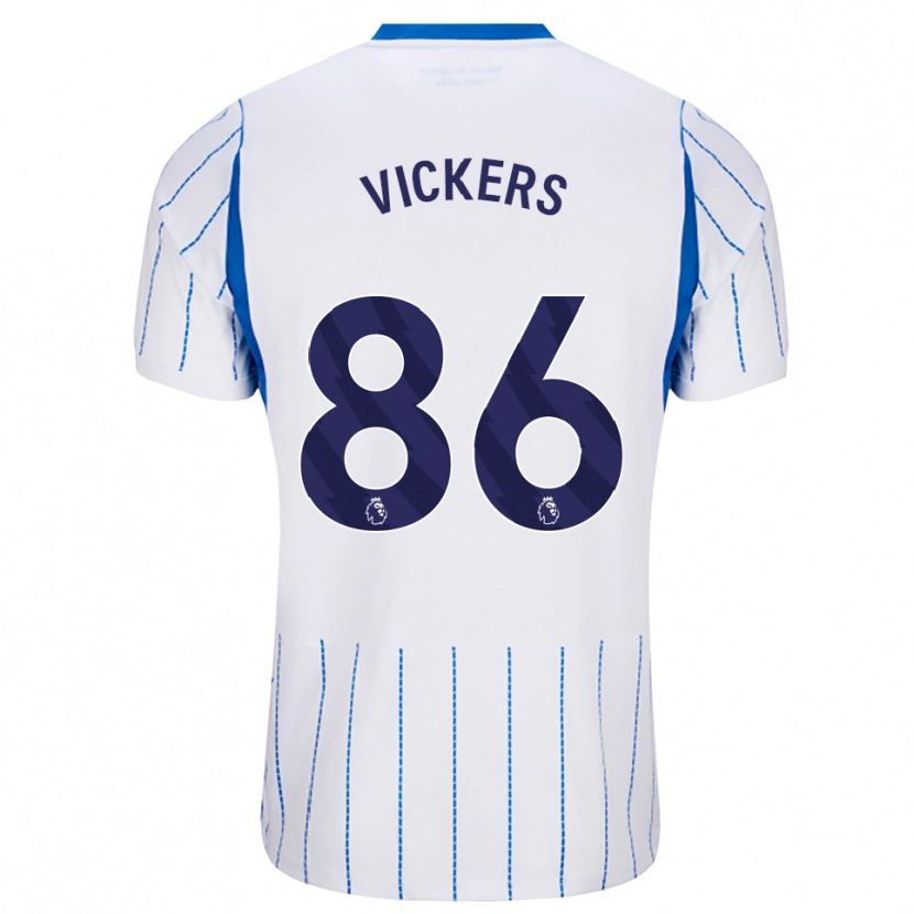 Danxen Hombre Camiseta Jacob Vickers #86 Azuldodger Blanco 2ª Equipación 2026/27 La Camisa