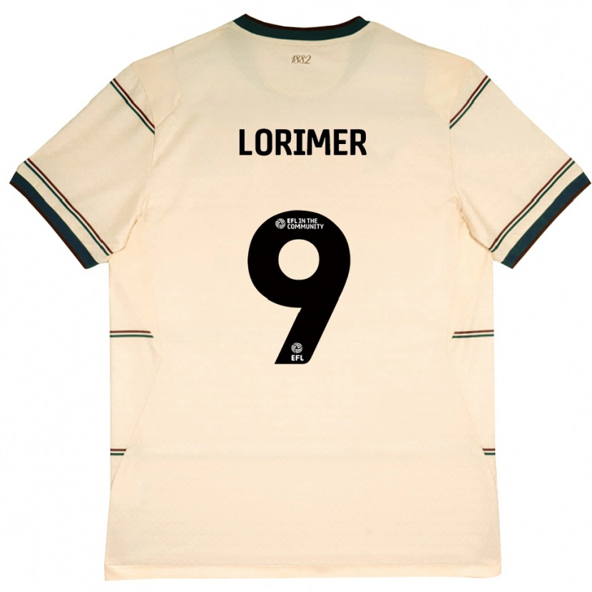 Danxen Hombre Camiseta Archie Lorimer #9 Beige Borgoña 2ª Equipación 2026/27 La Camisa