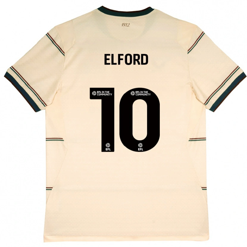 Danxen Hombre Camiseta Laura Elford #10 Beige Borgoña 2ª Equipación 2026/27 La Camisa