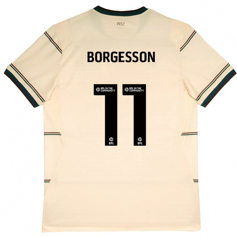 Danxen Hombre Camiseta Blayz Borgesson #11 Beige Borgoña 2ª Equipación 2026/27 La Camisa