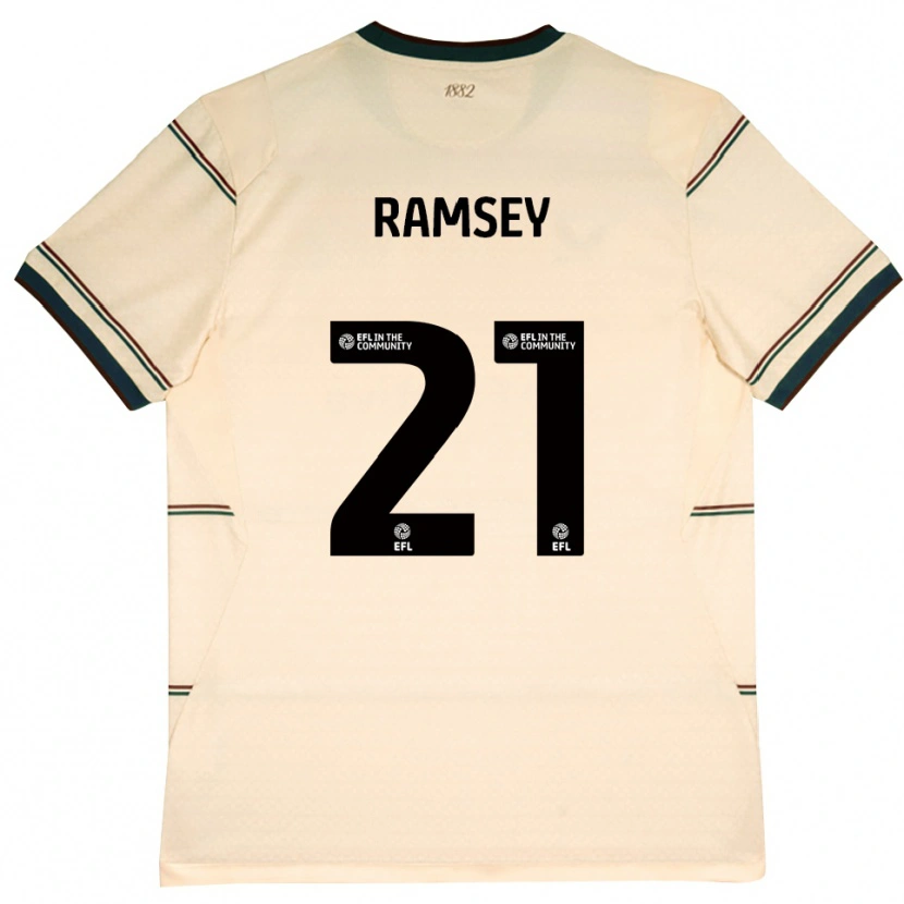 Danxen Hombre Camiseta Aaron Ramsey #21 Beige Borgoña 2ª Equipación 2026/27 La Camisa