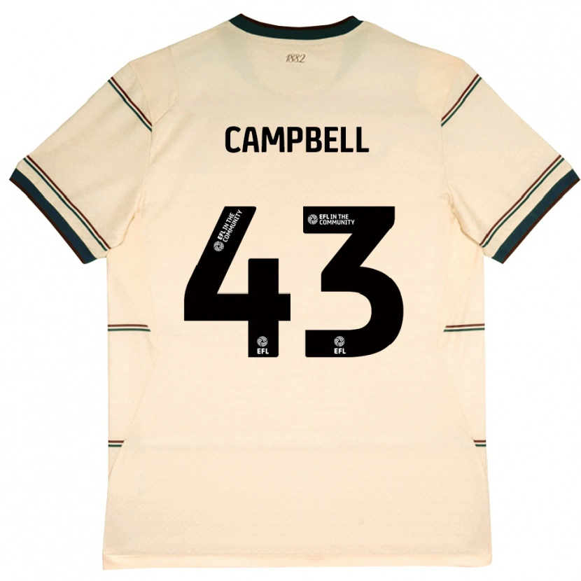 Danxen Hombre Camiseta Murray Campbell #43 Beige Borgoña 2ª Equipación 2026/27 La Camisa