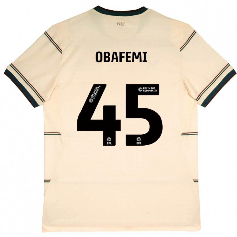 Danxen Hombre Camiseta Michael Obafemi #45 Beige Borgoña 2ª Equipación 2026/27 La Camisa
