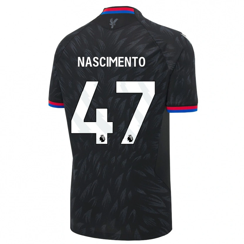 Danxen Hombre Camiseta Adler Nascimento #47 Negro Azul Rojo 2ª Equipación 2026/27 La Camisa