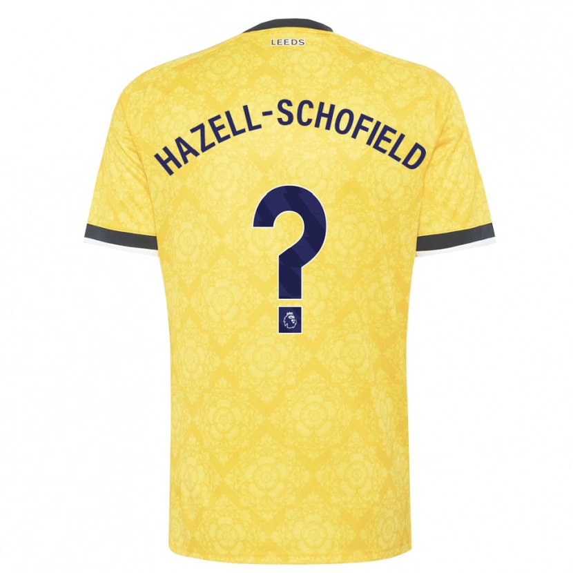 Danxen Hombre Camiseta Marley Hazell-Schofield #0 Amarillo Blanco Negro 2ª Equipación 2026/27 La Camisa