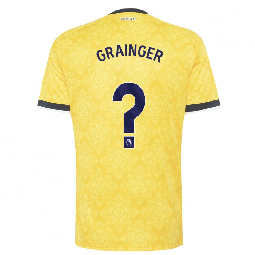 Danxen Hombre Camiseta Owen Grainger #0 Amarillo Blanco Negro 2ª Equipación 2026/27 La Camisa