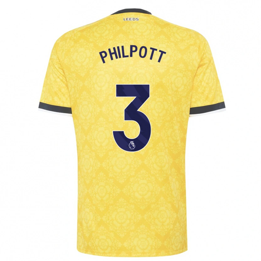 Danxen Hombre Camiseta Louie Philpott #3 Amarillo Blanco Negro 2ª Equipación 2026/27 La Camisa