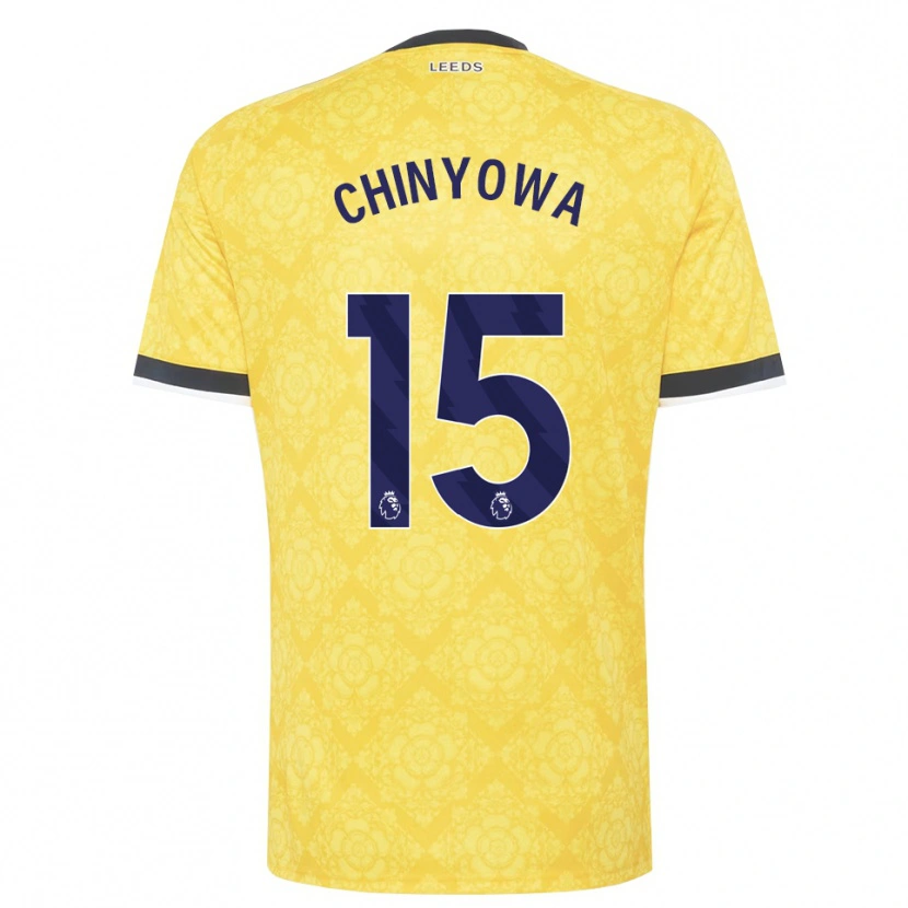 Danxen Hombre Camiseta Taku Chinyowa #15 Amarillo Blanco Negro 2ª Equipación 2026/27 La Camisa