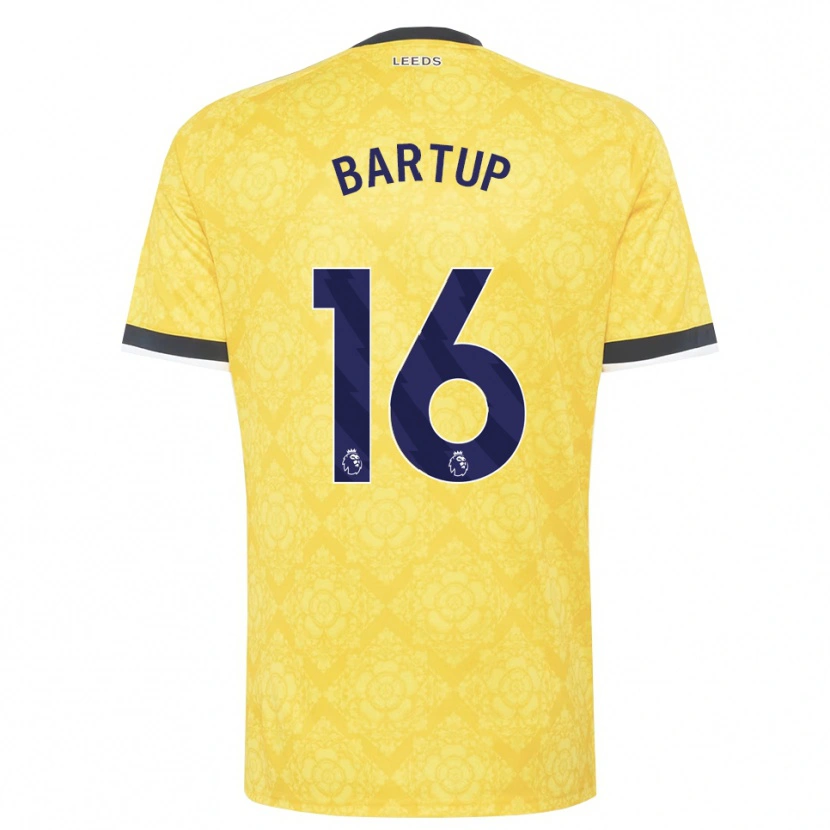 Danxen Hombre Camiseta Laura Bartup #16 Amarillo Blanco Negro 2ª Equipación 2026/27 La Camisa