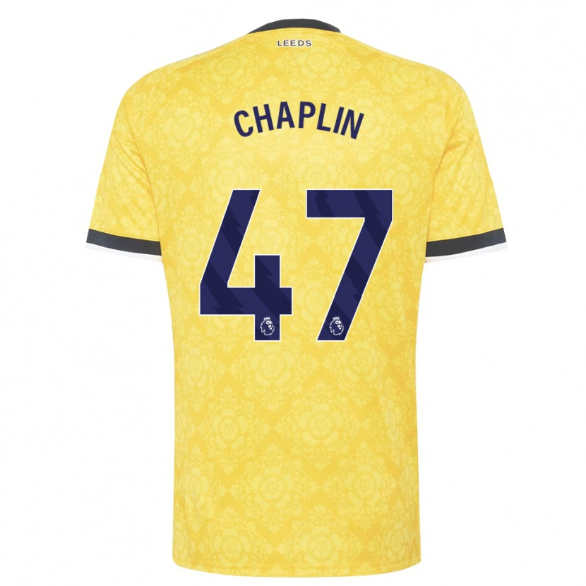 Danxen Hombre Camiseta Rhys Chadwick #47 Amarillo Blanco Negro 2ª Equipación 2026/27 La Camisa