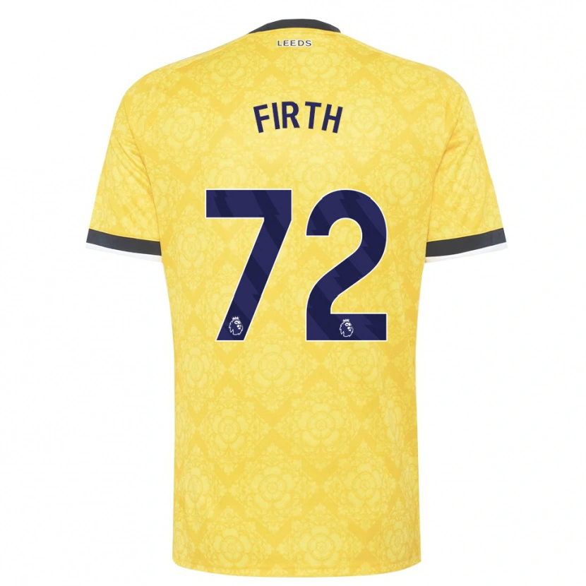 Danxen Hombre Camiseta Will Firth #72 Amarillo Blanco Negro 2ª Equipación 2026/27 La Camisa