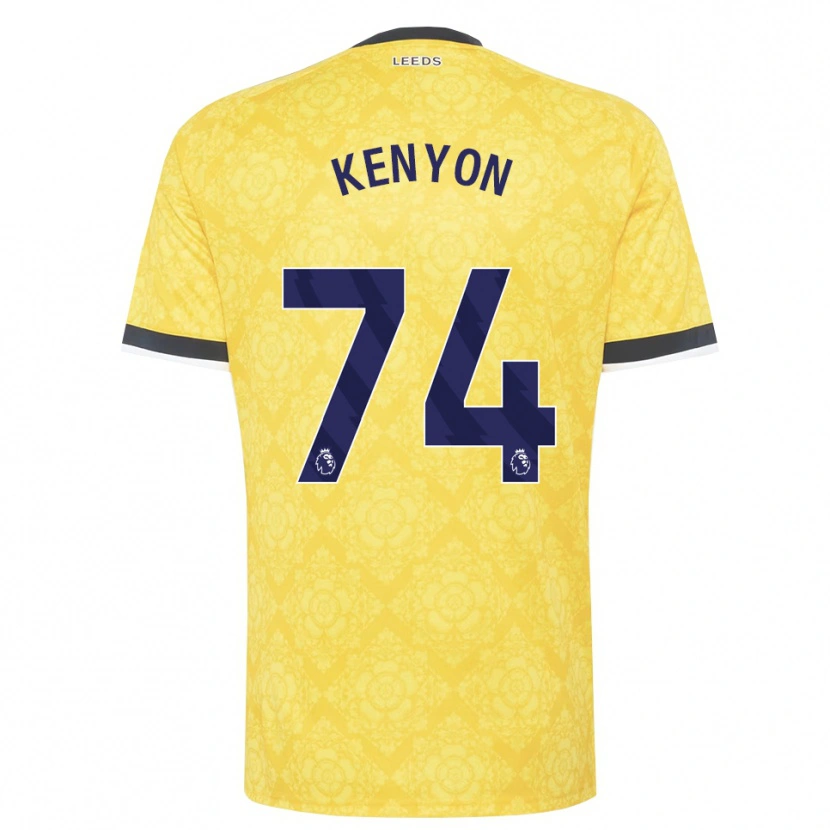 Danxen Hombre Camiseta George Kenyon #74 Amarillo Blanco Negro 2ª Equipación 2026/27 La Camisa