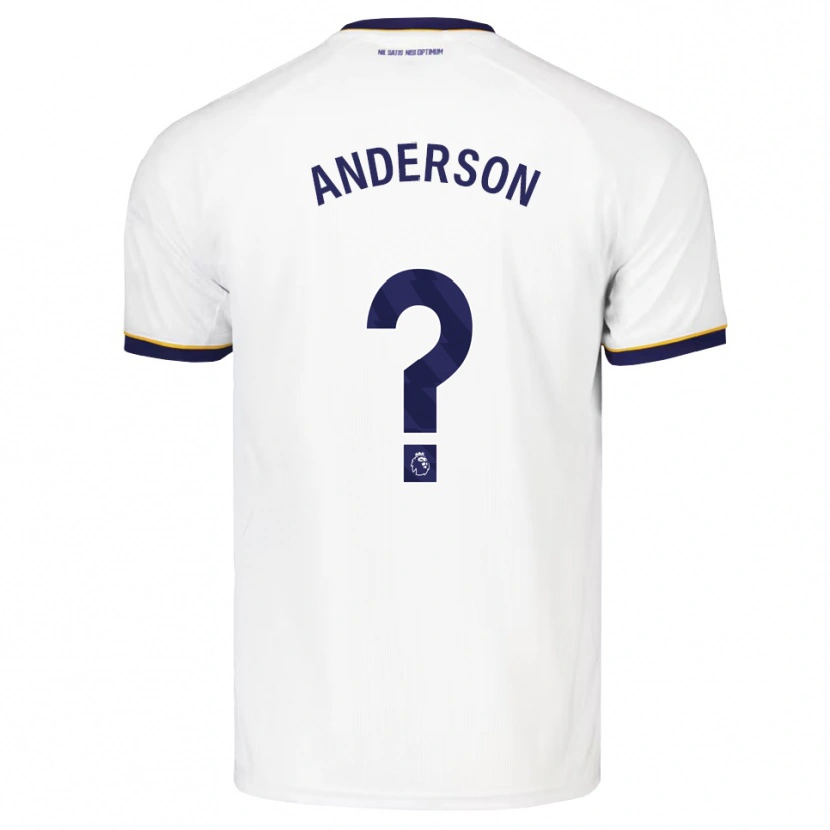 Danxen Hombre Camiseta Joseph Anderson #0 Azulmedianoche Blanco Amarillo 2ª Equipación 2026/27 La Camisa