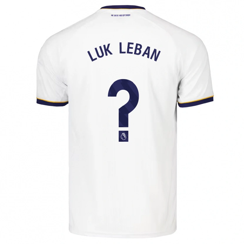 Danxen Hombre Camiseta Zan Luk Leban #0 Azulmedianoche Blanco Amarillo 2ª Equipación 2026/27 La Camisa