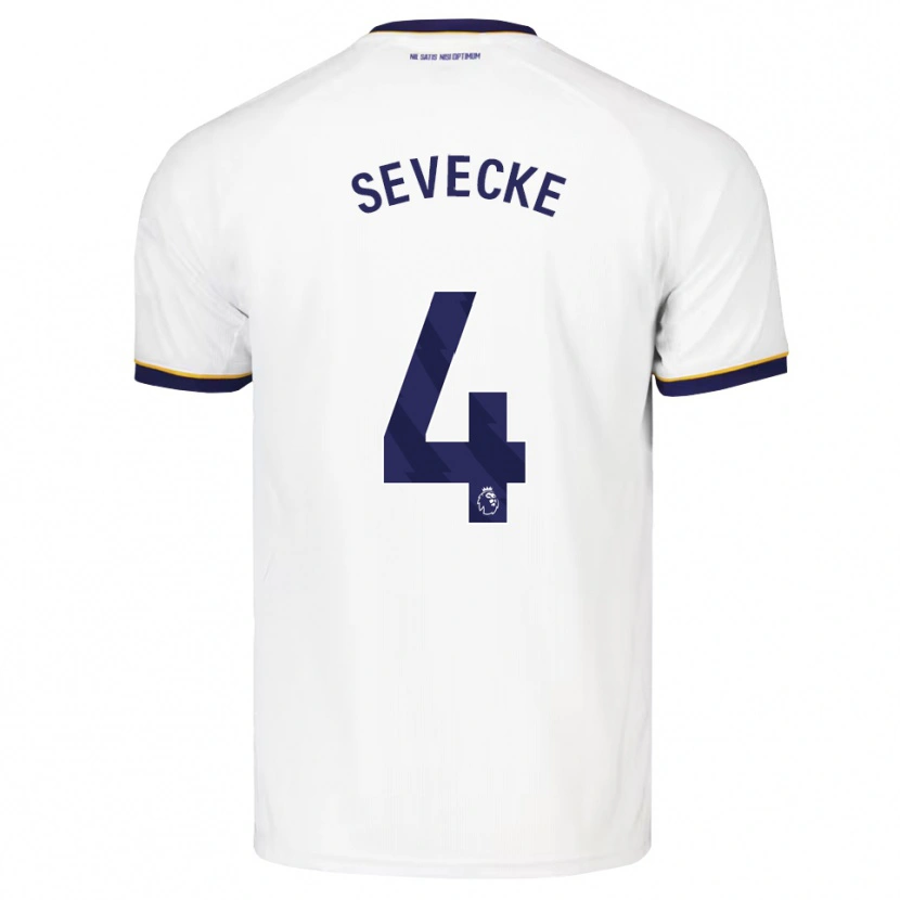 Danxen Hombre Camiseta Rikke Sevecke #4 Azulmedianoche Blanco Amarillo 2ª Equipación 2026/27 La Camisa