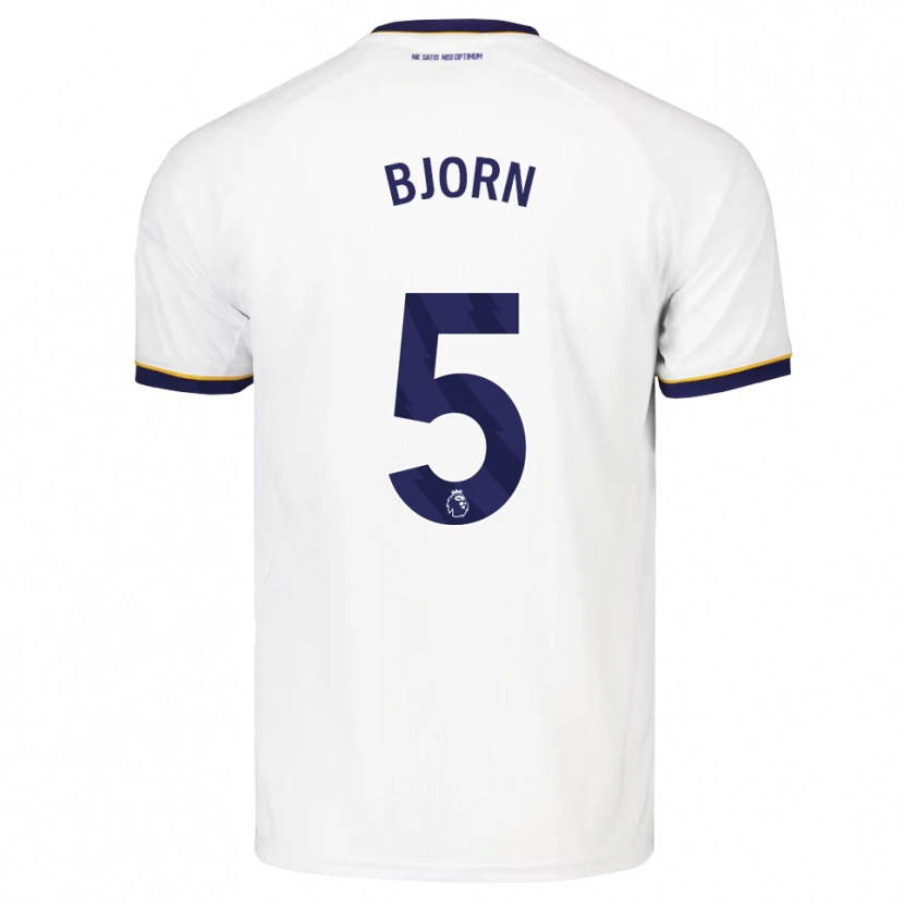 Danxen Hombre Camiseta Nathalie Bjorn #5 Azulmedianoche Blanco Amarillo 2ª Equipación 2026/27 La Camisa