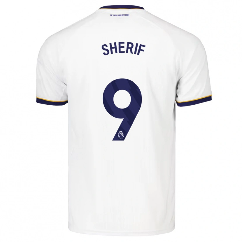 Danxen Hombre Camiseta Martin Sherif #9 Azulmedianoche Blanco Amarillo 2ª Equipación 2026/27 La Camisa