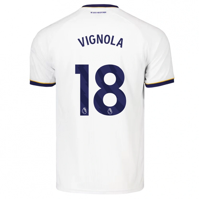 Danxen Hombre Camiseta Ornella Vignola #18 Azulmedianoche Blanco Amarillo 2ª Equipación 2026/27 La Camisa