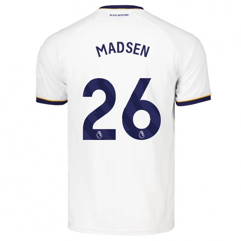 Danxen Hombre Camiseta Rikke Madsen #26 Azulmedianoche Blanco Amarillo 2ª Equipación 2026/27 La Camisa