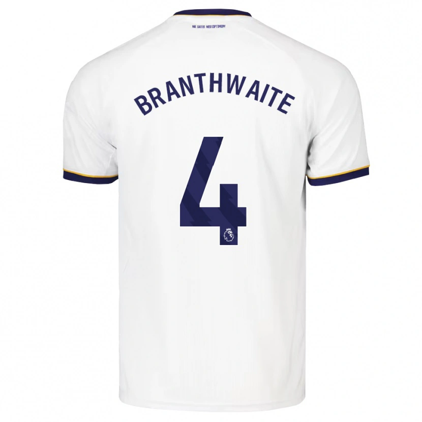 Danxen Hombre Camiseta Jarrad Branthwaite #4 Azulmedianoche Blanco Amarillo 2ª Equipación 2026/27 La Camisa