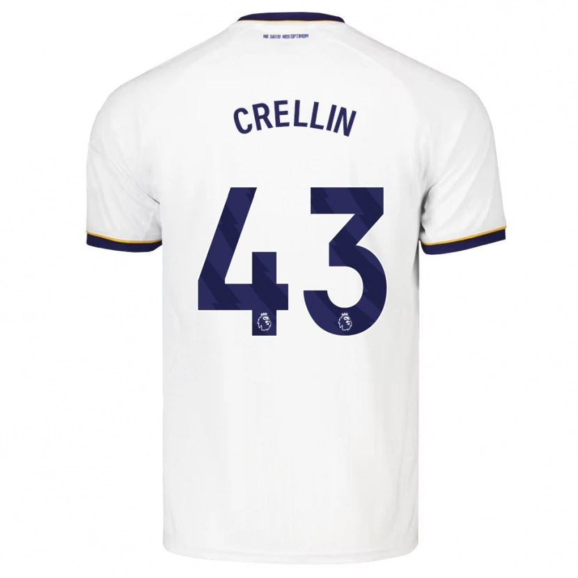 Danxen Hombre Camiseta Billy Crellin #43 Azulmedianoche Blanco Amarillo 2ª Equipación 2026/27 La Camisa