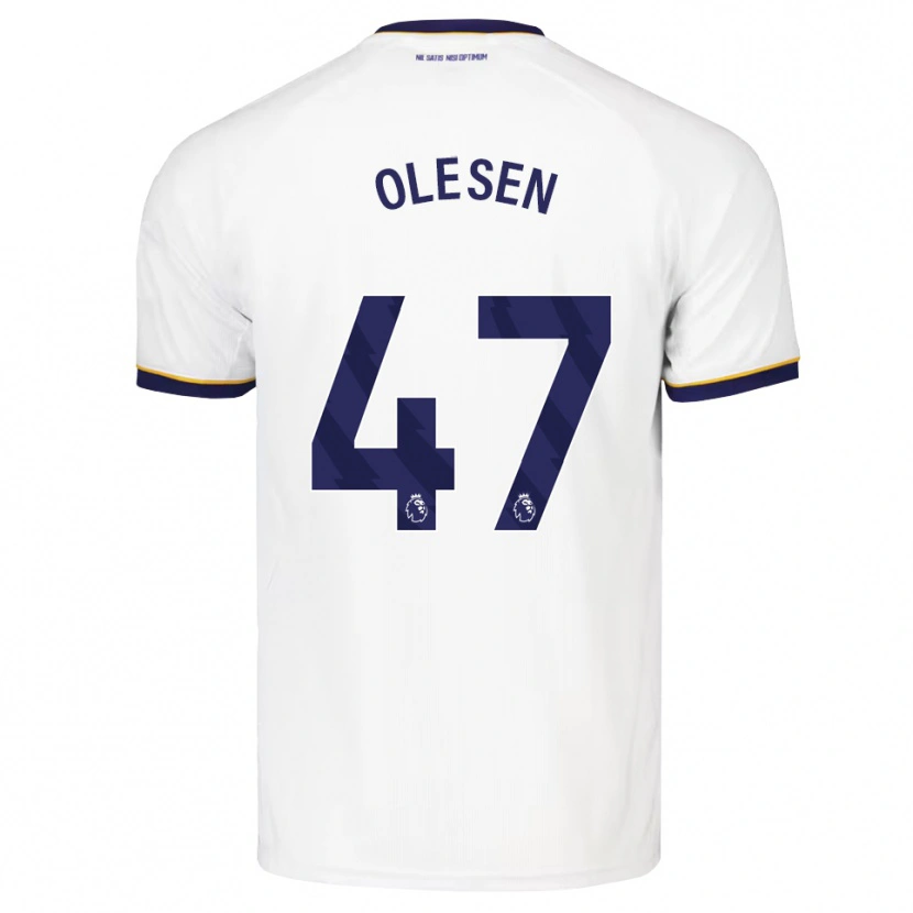 Danxen Hombre Camiseta Karoline Olesen #47 Azulmedianoche Blanco Amarillo 2ª Equipación 2026/27 La Camisa