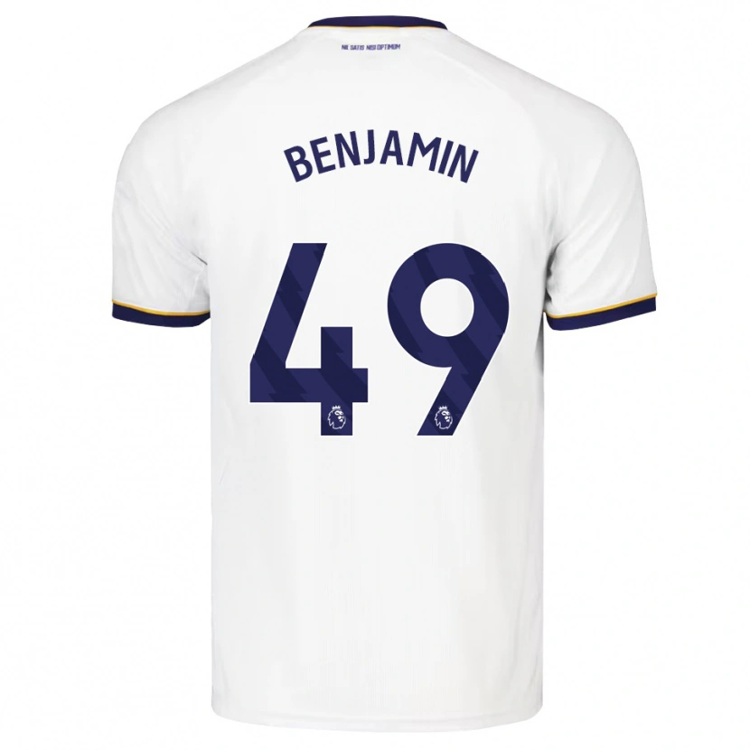 Danxen Hombre Camiseta Omari Benjamin #49 Azulmedianoche Blanco Amarillo 2ª Equipación 2026/27 La Camisa
