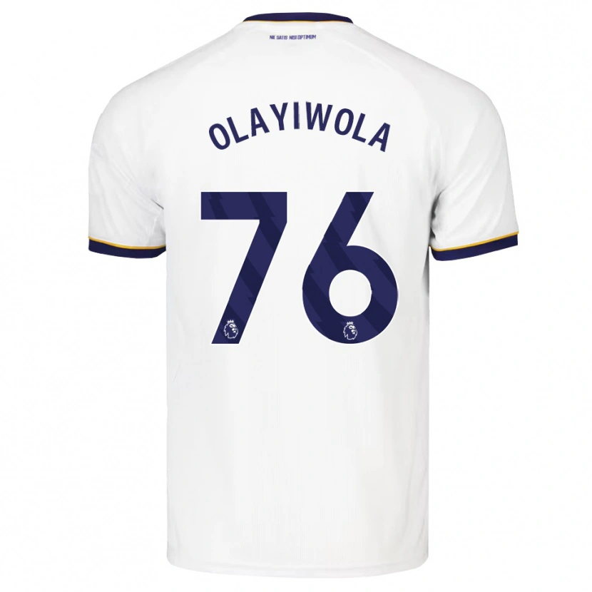 Danxen Hombre Camiseta Malik Olayiwola #76 Azulmedianoche Blanco Amarillo 2ª Equipación 2026/27 La Camisa