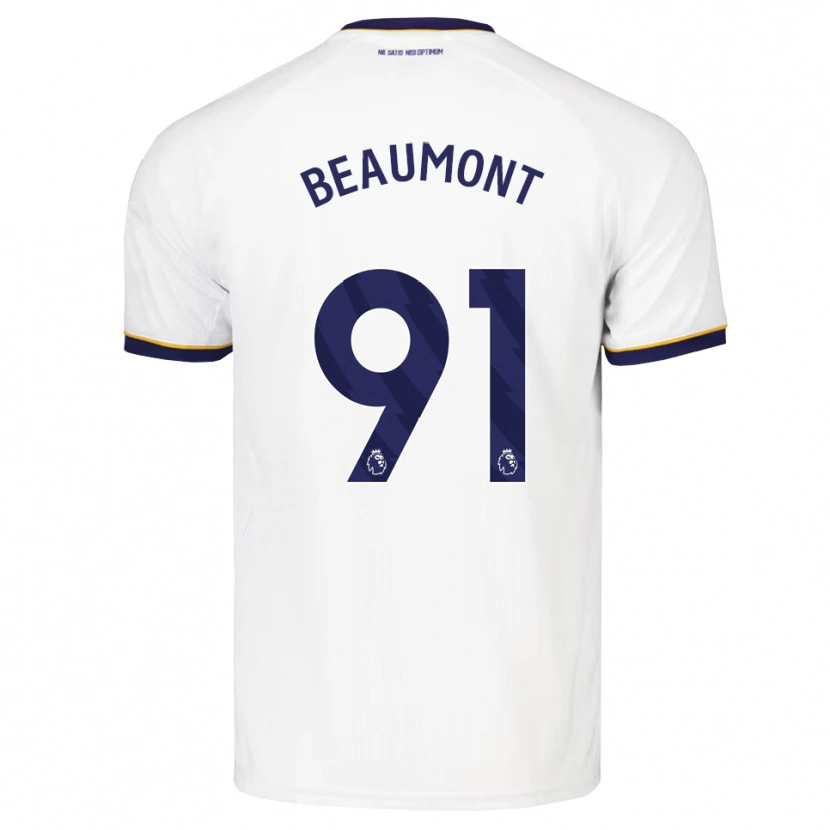 Danxen Hombre Camiseta Jacob Beaumont Clark #91 Azulmedianoche Blanco Amarillo 2ª Equipación 2026/27 La Camisa