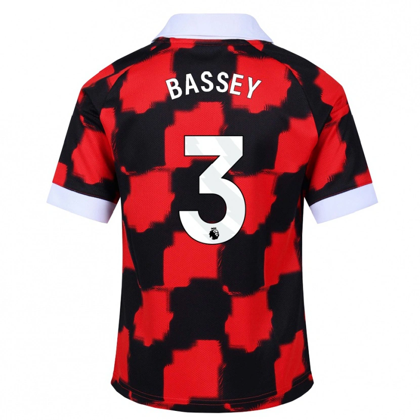 Danxen Hombre Camiseta Calvin Bassey #3 Rojo Blanco Negro 2ª Equipación 2026/27 La Camisa