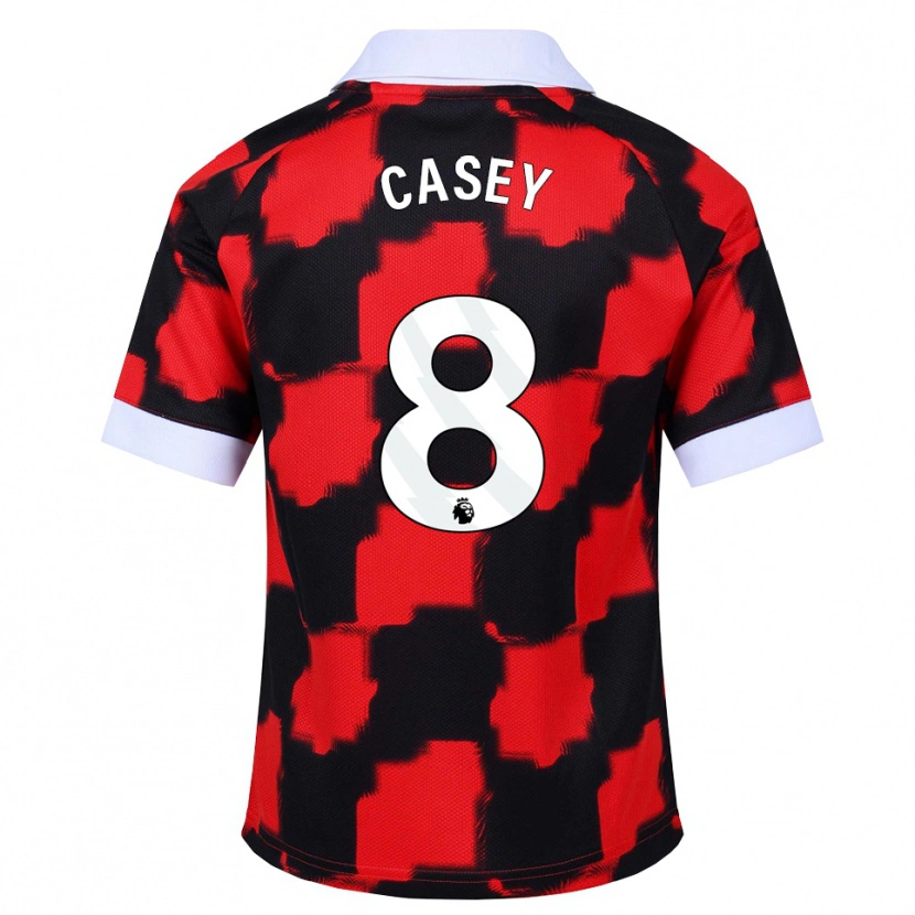 Danxen Hombre Camiseta Dan Casey #8 Rojo Blanco Negro 2ª Equipación 2026/27 La Camisa