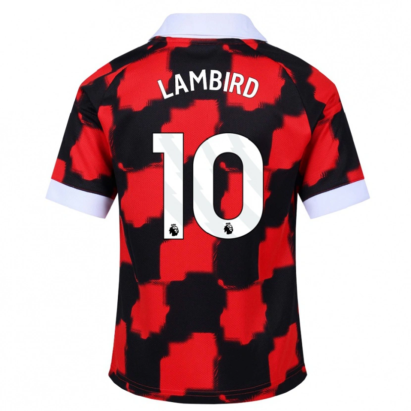 Danxen Hombre Camiseta Lilly Lambird #10 Rojo Blanco Negro 2ª Equipación 2026/27 La Camisa