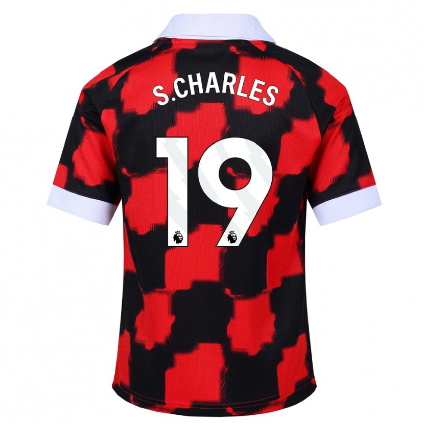 Danxen Hombre Camiseta Shea Charles #19 Rojo Blanco Negro 2ª Equipación 2026/27 La Camisa