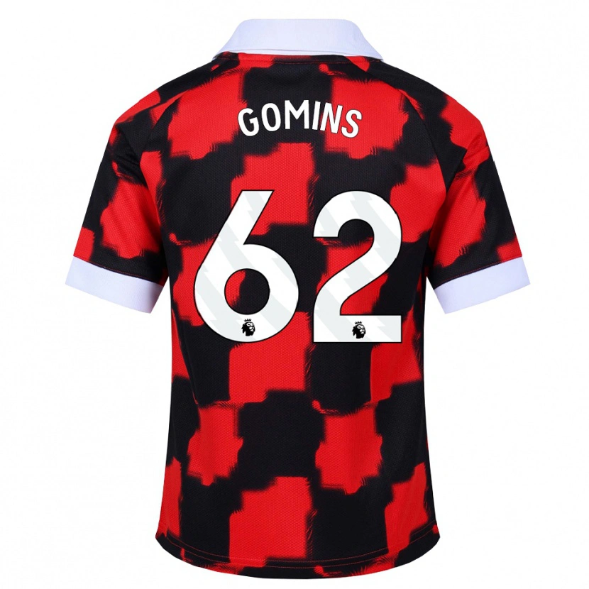 Danxen Hombre Camiseta Markuss Gomins #62 Rojo Blanco Negro 2ª Equipación 2026/27 La Camisa