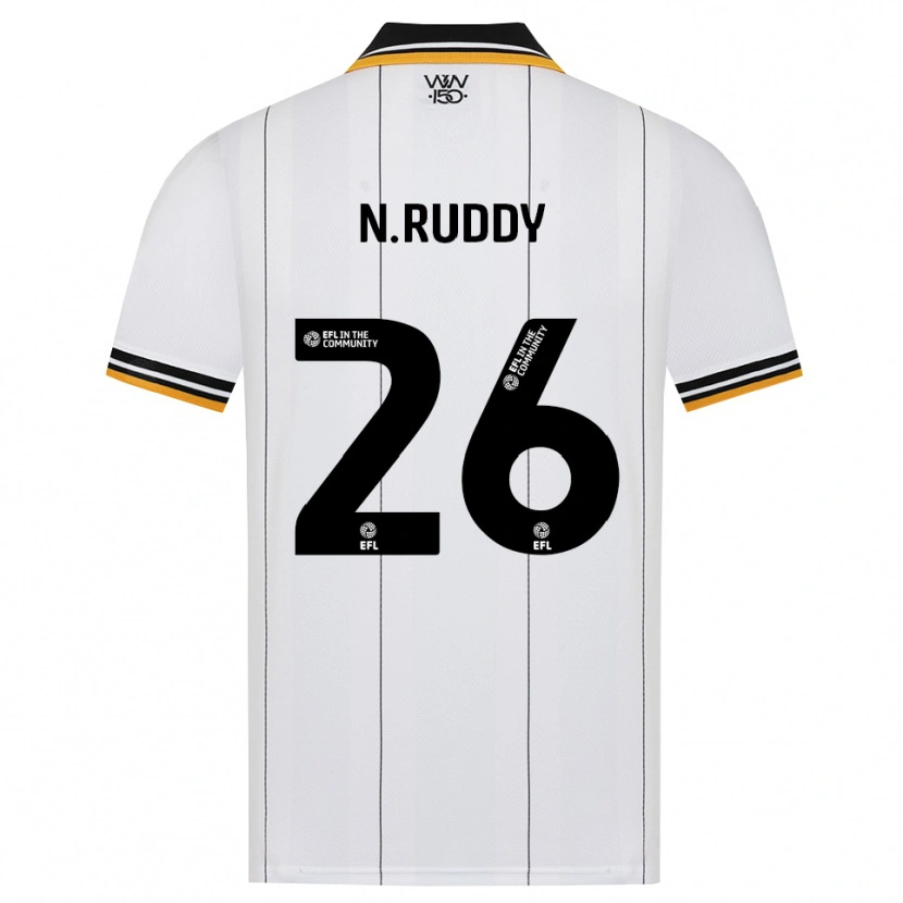 Danxen Hombre Camiseta John Ruddy #26 Naranja Blanco Negro 2ª Equipación 2026/27 La Camisa