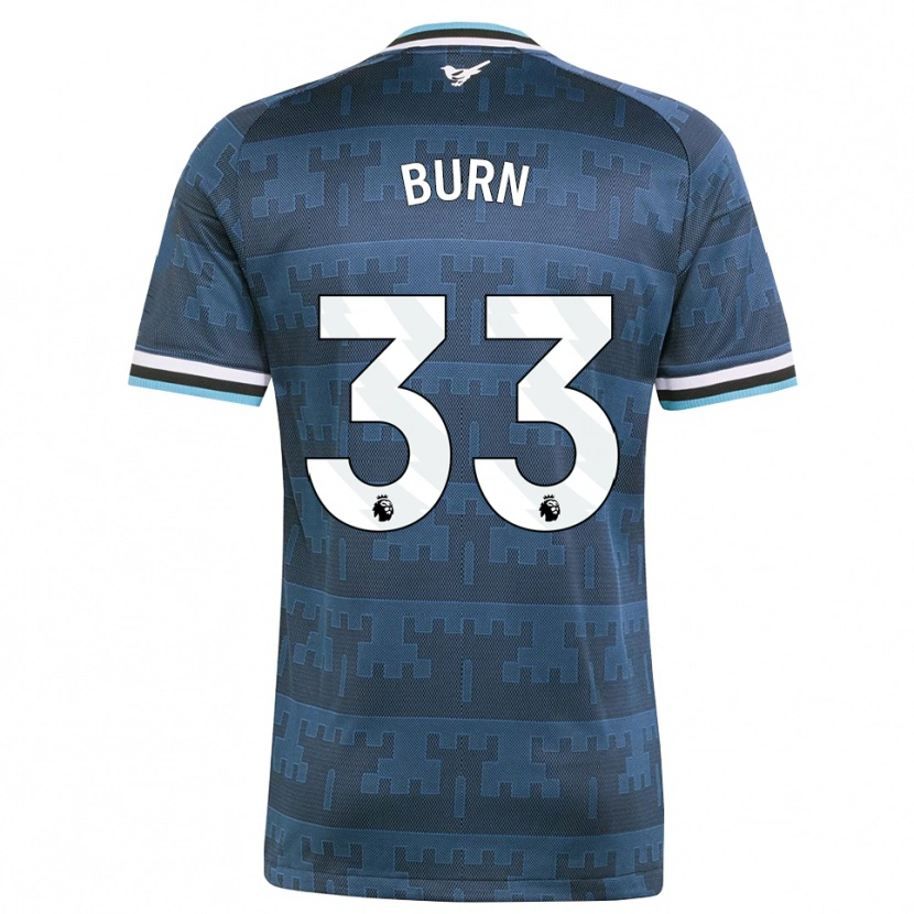 Danxen Hombre Camiseta Dan Burn #33 Amarillo Negro Azul 2ª Equipación 2026/27 La Camisa